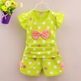 thumbnail image 1 of Ropa para niños, conjunto de verano para niños de 0 a 4 años, camisetas sin mangas para niñas, chaleco + Pantalones cortos, ropa de 2 uds, pijamas de algodón para niños 90(2T) Gao Jinjia LED, 1 of 2