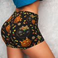 thumbnail image 5 of Workout Shorts Women, Spooky Sweets Biker Shorts for Women Running Gym Spandex Shorts Tummy Control, 5 of 8