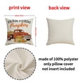 thumbnail image 5 of Autumn Pillow Covers - Pumpkin Fall Decorative Set of 4 Maple Leaf Print Throw Pillowcases for Fall Thanksgiving 18x18 Inches, 5 of 5