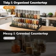 thumbnail image 5 of Godance 3-Tier Spice Rack Organizer for Kitchen Cabinet or Pantry, 16"-29" Expandable Spice Organization Shelf, Seasoning Organizer, Metal Display Shelf, Slip-Resistant Design for Jars and Bottles, 5 of 7