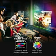 Monster Smart LED Strip Lights for TV, Multicolor LED Lights for 55-85 Inch TVs, Sound Reactive, App Control