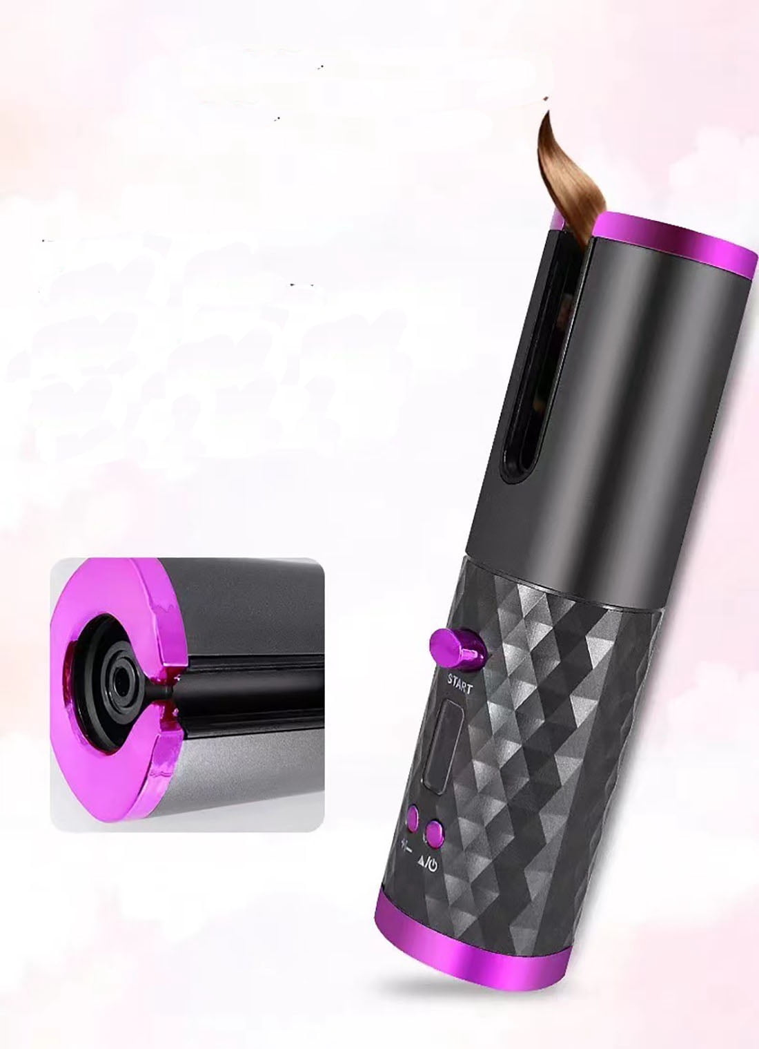 Wireless handheld automatic curling iron, lazy USB charging curling iron, lazy curling iron, anti scald home automatic curling iron