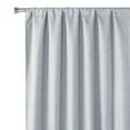 thumbnail image 3 of Ecologee Textured Total Blackout Curtains 2 pack Panel Set, Rod Pocket, Gray, 40" x 95", 3 of 9