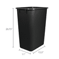 thumbnail image 7 of Storex 10.25 gal Indoor Plastic Waste Basket, Black, 4-Pack, 7 of 7