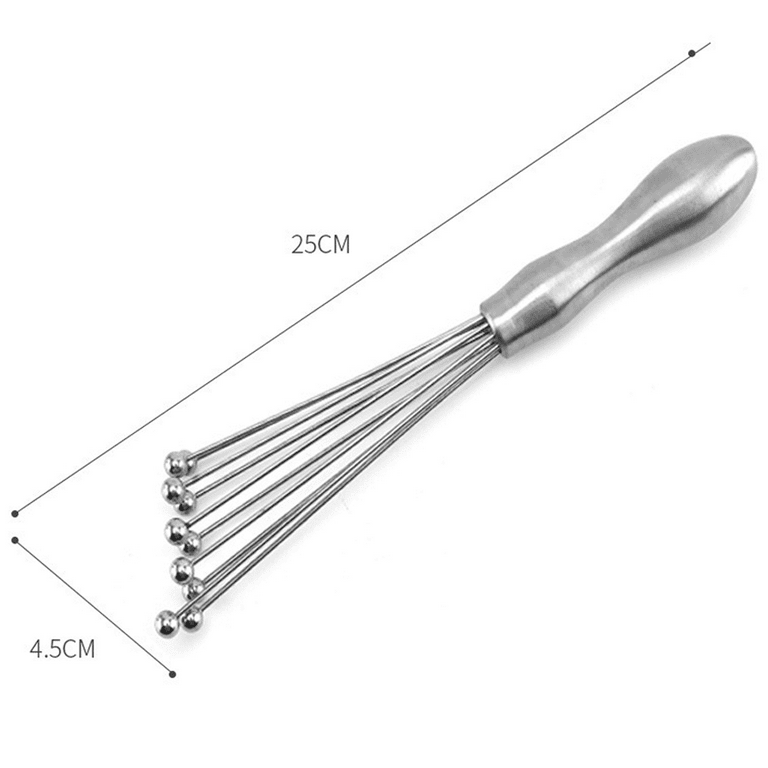 Kinggrand Kitchen Stainless Steel Wire Whisk Egg Beater, Sturdy Kitchen  Tool Steel for Whisking Blending Beating Stirring Whisks for Cooking Red 10