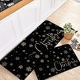 thumbnail image 4 of Vggrvlo Christmas Kitchen Mats Rugs Non Slip Extra Soft Absorbent Chenille Rugs&nbsp;for Living Room Rubber Backing Quick Dry Bath Rugs Mats 2PCS, 4 of 6