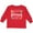Red, variant on Inktastic Lucky Blessed and Loved Horseshoe Clover Hearts Boys or Girls Long Sleeve Toddler T-Shirt