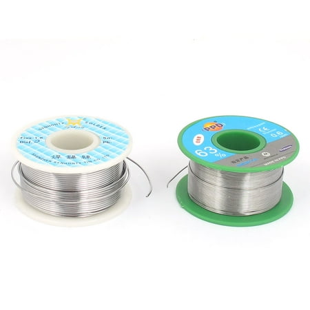 2 Pcs 63/37 Rosin Core Flux Tin  Roll Soldering Solder Wire Reel (Best Way To Solder Two Wires Together)