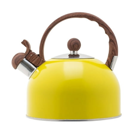 

Grooy Boiling Tea Pot Kettle Picnic Stovetop Whistling Stainless Steel Stove Top Camping Teapot with Cool Toch Ergonomic Handle 2.5/2.8/3/3.5 Liters