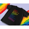 thumbnail image 6 of Rainbow Quote Gay Pride Shirt for Men - Love is Love and Equality Slogans - Supportive LGBTQ Apparel - Comfortable and Breathable Fit - XXX-Large Black, 6 of 6