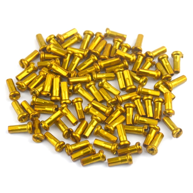 50 Uds pezones de Metal para radios de 14G 2mm MTB bicicleta de montaña piezas de ciclismo