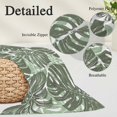 thumbnail image 3 of Sage Green Leaves Throw Pillow Cover 20 x 30 Inch Decorative Pillow Cover Summer Botanical Tropical Leaf Lumbar Pillowcase Seasonal Rectangle Cushion Case for Couch Sofa Bed Living Room, 3 of 9