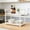White-S/WHS, variant on Rolling Storage Cart Multi Layer Bathroom Kitchen Rack with 360 Degree Wheels Utility Shelf for Toiletries Towels Snacks Laundry Closet Pantry Dorm Room Garage Home Organization Storage Rack