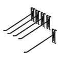 thumbnail image 5 of FITYLE 5Pcs Wall Hooks Hangers Hooks for Grid Wall Panel Iron Rustproof Multifunctional for Office Retail Shop Garage Household Show , black 25cm, 5 of 9