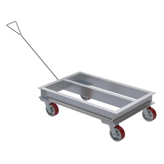 Vestil, Aluminum channel dolly 21in. x 36in., Length 36 in, Width 21 in, Model# ACP-2136-20-HDL