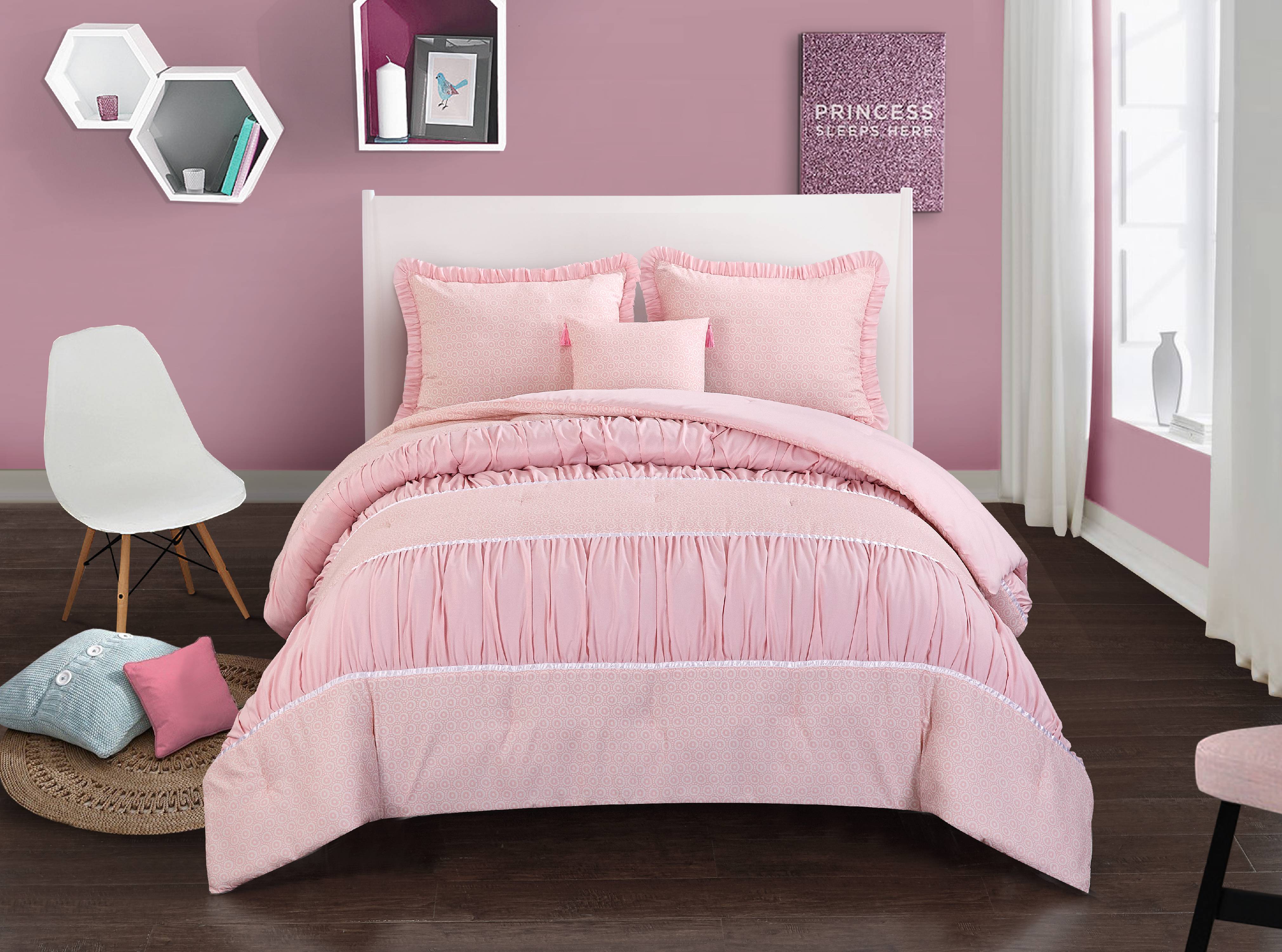 Heritage Club Textured Love Comforter Set Walmart Com