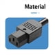 thumbnail image 5 of 10 Conectores de Enchufe de Alimentación IEC C13, Conector de Adaptador de Alimentación Hembra C13, de Alimentación de 3 Pines, Adaptador de Alimentación de CA de 250 V y 10 A, 5 of 5