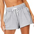 thumbnail image 3 of Sngxgn Women's Cotton Shorts, Pull-on Gym Shorts Casual Shorts(Grey,XL), 3 of 7