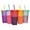 5 CUP, variant on AlohaStarttigg 24 oz Color Changing Reusable Plastic Cup with Lid and Straw (Set of 5)