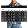 thumbnail image 3 of FGVCTG Mens Plaid Shirts Casual Classic Long Sleeve Collar Button Down Shirts Daily Outdoor Casual Shirt Black L, 3 of 7