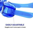 thumbnail image 5 of Swimming Goggles for Adults - Blue - Universal Leak Resistant Eye-Socket Fit, Ultra UV Protection, Fully Adjustable Latex Free Split Strap, 5 of 5