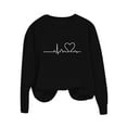 thumbnail image 5 of fheaev Sweatshirts for Women Casual Long Sleeve Crew Neck Holiday Party Pullover Tunic Top Fun Graphic Print Gifts Shirt, 5 of 5