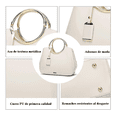 thumbnail image 2 of Bolso De Charol Brillante Belug, Beige, 2 of 5