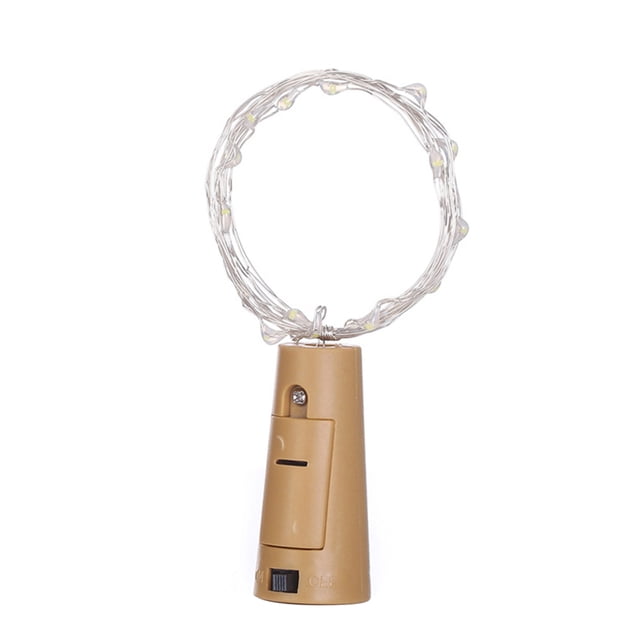 Billuyoard Paquete de 10 luces solares para botellas de vino, 20 luces LED solares de corcho, guirnalda de luces de hadas de alambre de cobre para Iluminación y accesorios Púrpura Billuyoard HA005434-06B