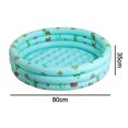 thumbnail image 2 of Inflatable Pool for Kids, Swimming Pool, Blow Up 3 Rings Round Baby Padding Pool for Outside and Indoor, Toddler Pool Ball Pit/Fishing/Toys Play Center for Garden, 2 of 5