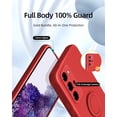 thumbnail image 3 of for Samsung Galaxy S20 Plus 5G Phone Case, Ring Stand [360° Rotatable Ring Holder Magnetic Kickstand], with Full Camera Cover Protection, Silicone Slim Protective Phone Case (Red), 3 of 6