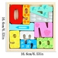 thumbnail image 2 of Wooden Toddler Puzzles, Montessori Toys for 1 2 3 Year Old Boys, Toys for 1 2 3 Year Old Boy Birthday Gifts, 12 Pack Numbers Toddler Learning Educational Puzzles, 2 of 9
