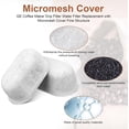 thumbnail image 4 of 4pcs Carbon Coffee Filter for GE, Coffee Maker Replacement Espresso Machine Activated Charcoal Water Filter Cafe Drip Part Compatible with UNIV1CFLTR6PK C7CDAAS3PD3 C7CDABS3RD3 C7CDAAS4PW3 C7CDABS4RW3, 4 of 7