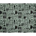 thumbnail image 5 of oneOone Polyester Spandex Mint Green Fabric Nostalgia Coffee Craft Projects Decor Fabric Printed By The Yard 56 Inch Wide-BG, 5 of 5