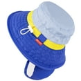 thumbnail image 3 of HECCEI Infant Sun Hat UPF 50+ Sun Protection Hat, 0-6 Months, Blue, 3 of 6