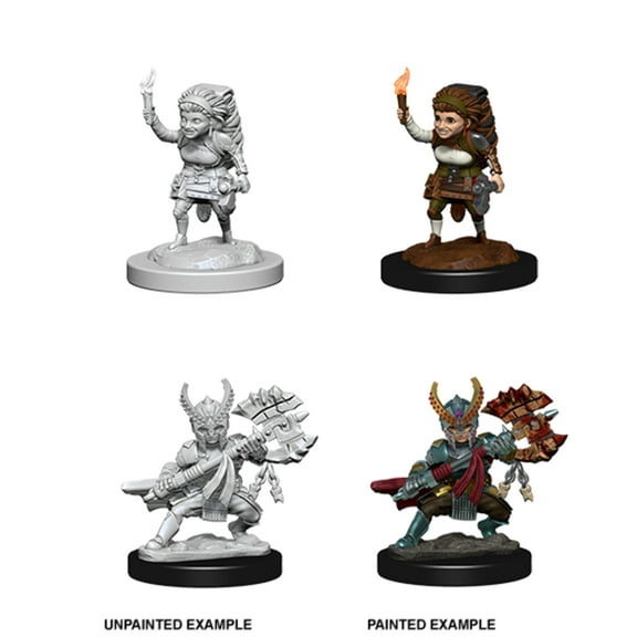 D&D Nolzur's Marvelous Miniatures: Female Halfling Fighter