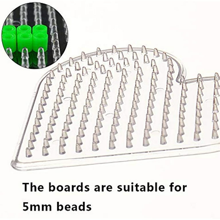 FVIEXE 16PCS 5mm Fuse Beads Pegboards, Large Plastic Bead Pegboard Fuse  Beads Boards with 2 Beads Tweezers and 6 Ironing Paper, Melty Beads Peg  Boards
