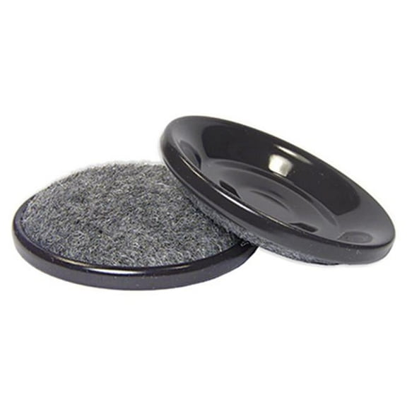 1.56 in. TruGuard Round Furniture Cup Carpet Base with Hard Shell, Pack of 4