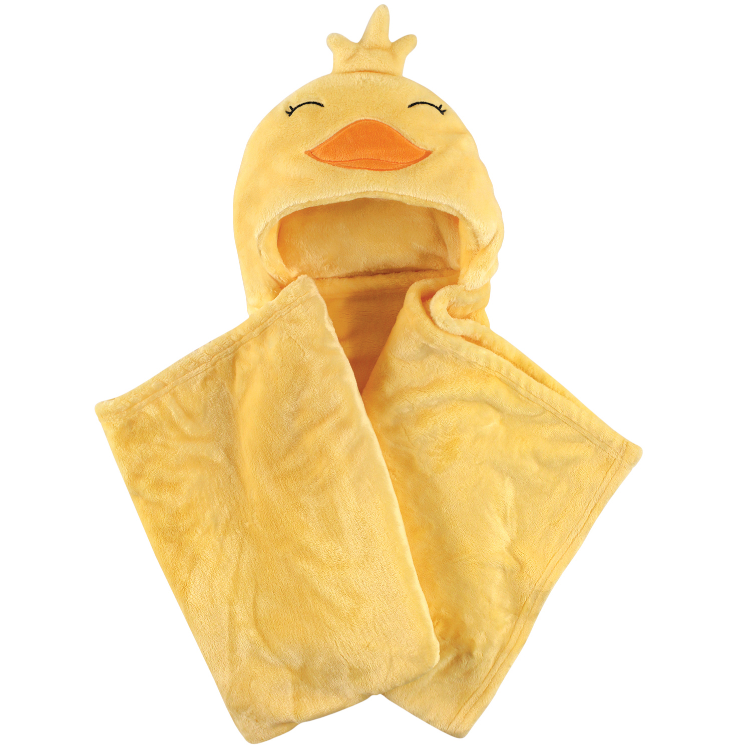 Hudson Baby Boy and Girl Animal Hooded Blanket Yellow Duck Walmart