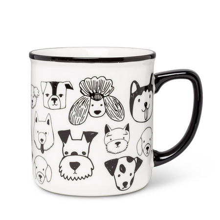 

Set of 1 Simple Dog Faces Mug