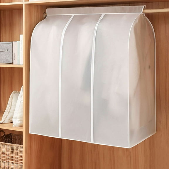 Gustave Garment Bags for Closet Hanging Clothes Organizer Storage Bag Dust-proof Moisture-proof PEVA Garment Clothes Protector Covers with Zippers - 39"x20"x35"