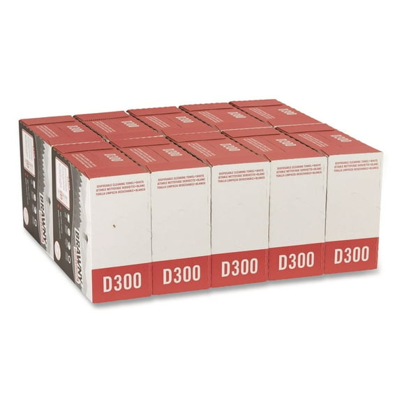 Tall Dispenser All-Purpose DRC Wipers 9 1/4x16, White, 110/Box 10 Boxes/Carton