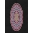 thumbnail image 1 of Ahgly Company Indoor Rectangle Patterned Mauve Taupe Purple Novelty Area Rugs, 2' x 4', 1 of 6
