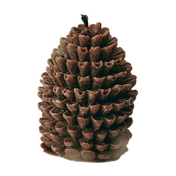 Cheapark Christmas Brown Pine Cone Scented Candle - Aromatic Decor For Desktop & Mantel, Christmas Holiday Ambiance