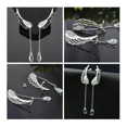 thumbnail image 3 of Aretes Alas De Angel Y Perla Cruzado Arete Trepador Malubero Malu1856, 3 of 3