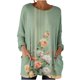 thumbnail image 3 of TaTaai Women's Fashion Vintage Printed Long Sleeve Crew Neck Casual Loose Tops with Pockets Soft Comfy Lightweight Blouse for Fall Daily Life Party Streetwear Gift, 3 of 7