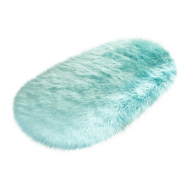Matoen12 Ultra Soft Faux Sheepskin Fur Rug Area Rugs for Bedroom Bedside Floor Sofa Living Room 15.7x23.6 Inch