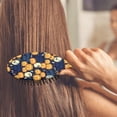 thumbnail image 3 of Happy Halloween Pumpkin Pattern Hair Brush,Girls Detangling Hair Brush,Glide Through Tangles with Ease for Wet & Dry Hair,8.8"X2.8", 3 of 7