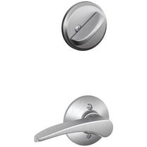Schlage F59 MNH 626 RH Manhattan Interior Right-Handed Lever with Deadbolt, Brushed Chrome (Interior Half Only)