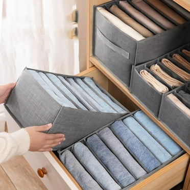 2024 TOP! Closet Drawer Organizer for T-Shirts Jeans Shirts Leggings Organizing System Wardrobe Storage Box A