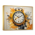 thumbnail image 2 of Designart "Clock Minimalist painting II" Fashion Floater Framed Wall Art Living Room, 2 of 7
